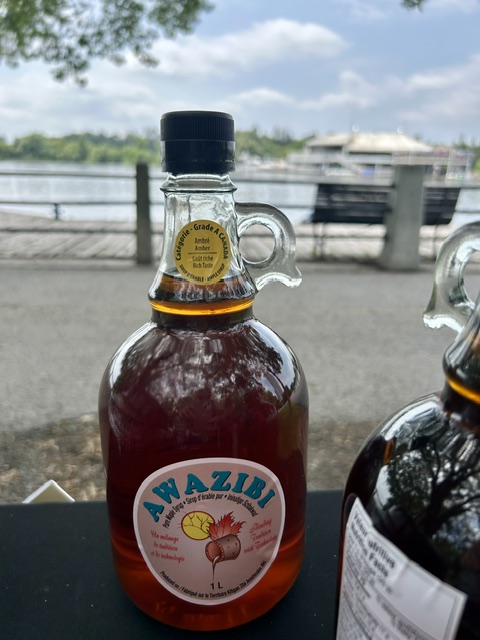 Awazibi maple syrup from Kitigan Zibi