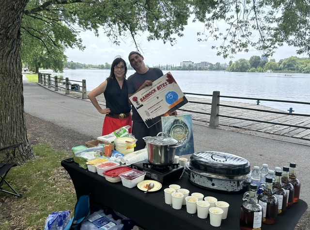 Chelsea's Kitchen serving Bannock Bites by the water
